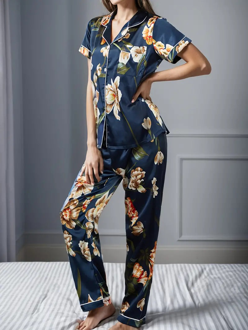 Floral Print Night Suit