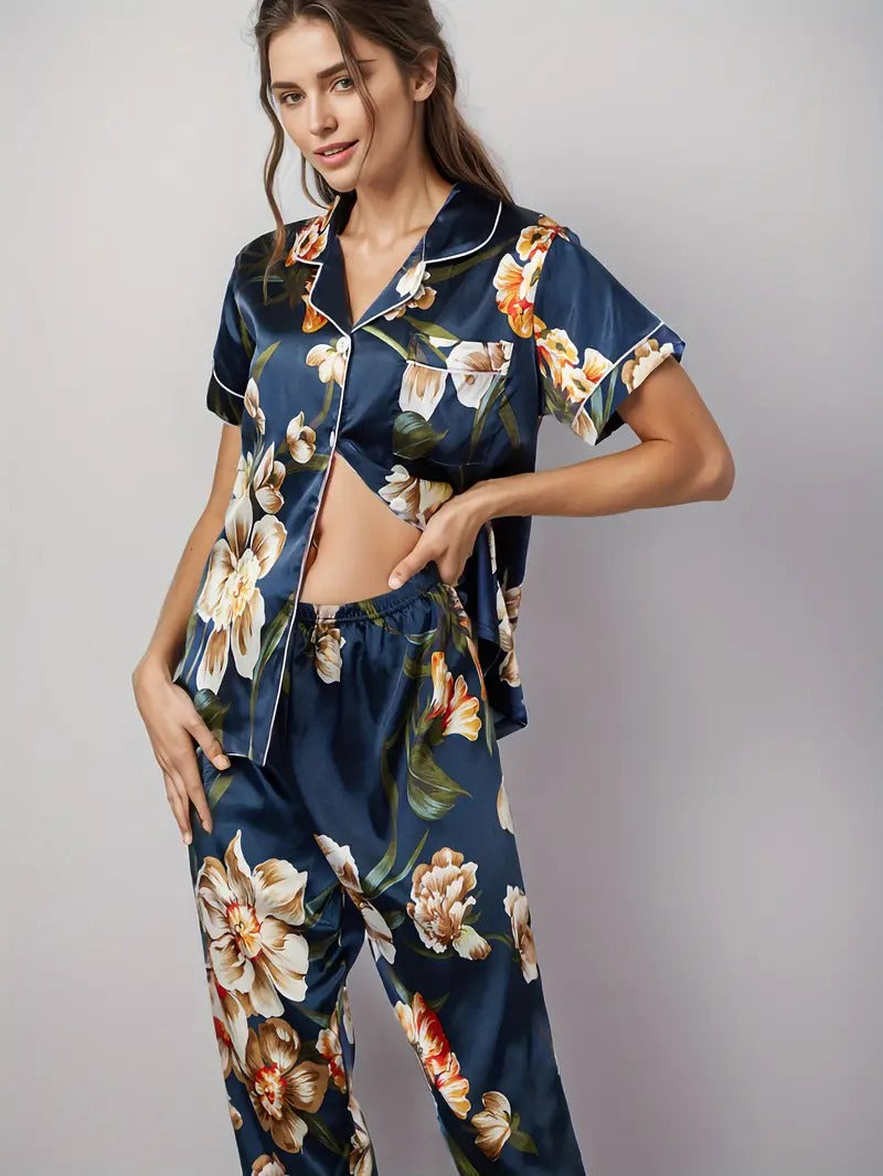 Floral Print Night Suit