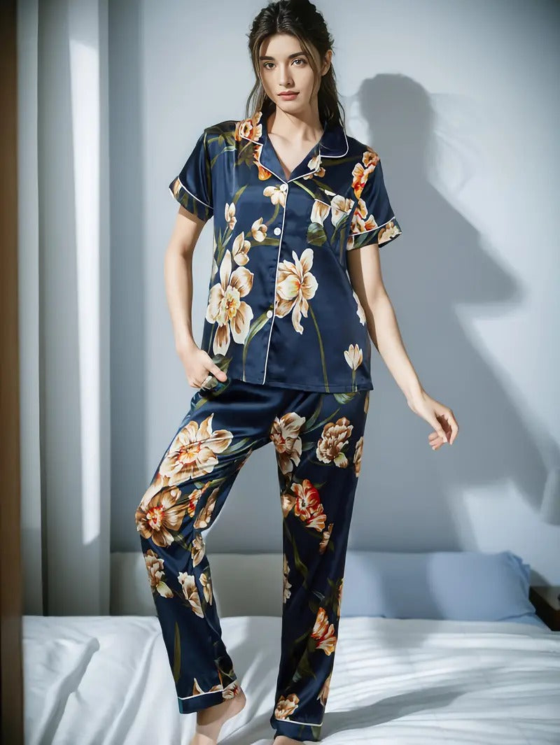 Floral Print Night Suit