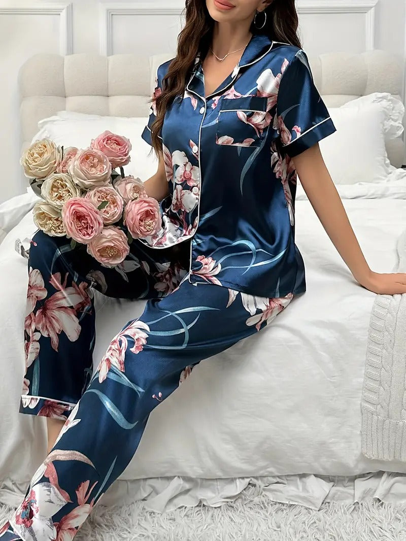 Floral Print Night Suit