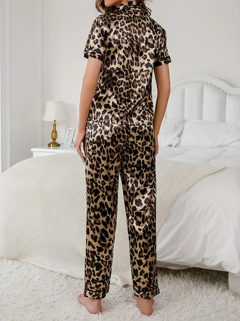 Leopard Print Night Suit