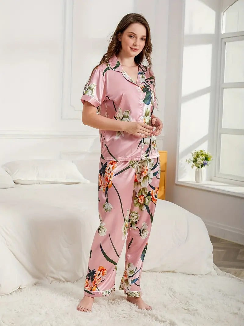 Floral Print Night Suit