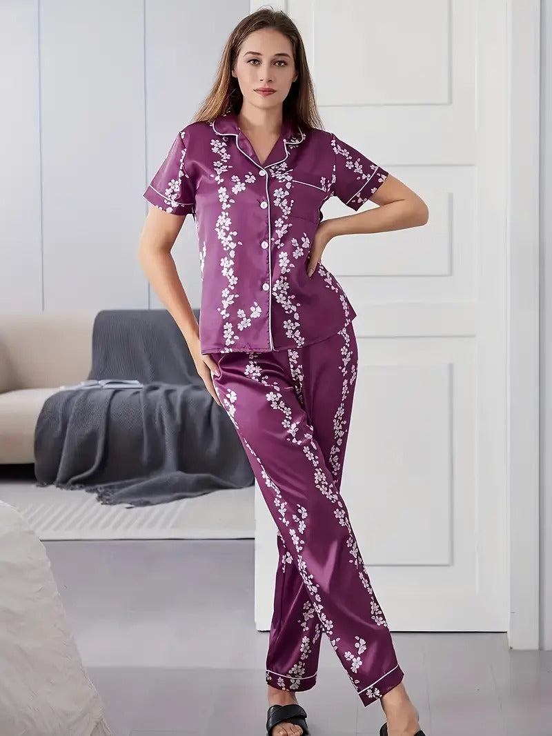 Floral Print Night Suit