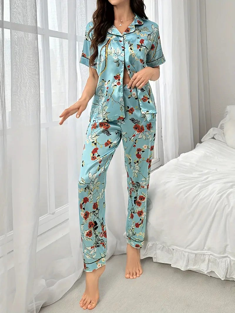 Women's Floral Print Night Suit