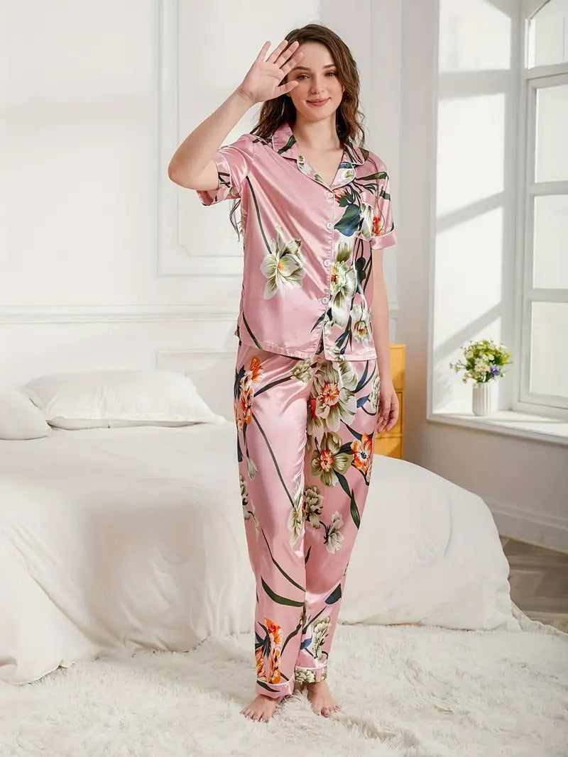 Floral Print Night Suit