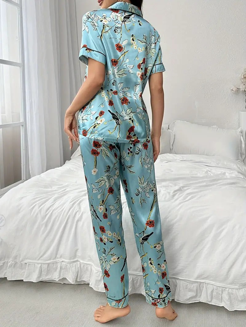 Women's Floral Print Night Suit