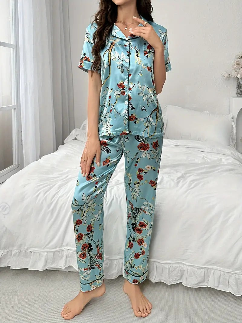 Women's Floral Print Night Suit