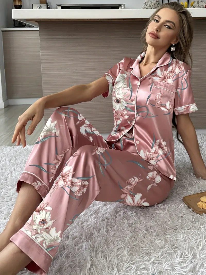 Flirty Floral Night Suit