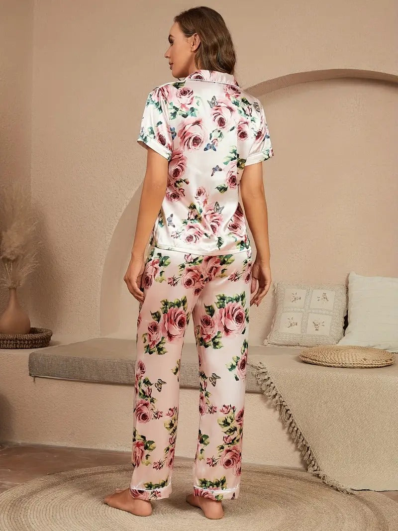 Floral Print Night Suit