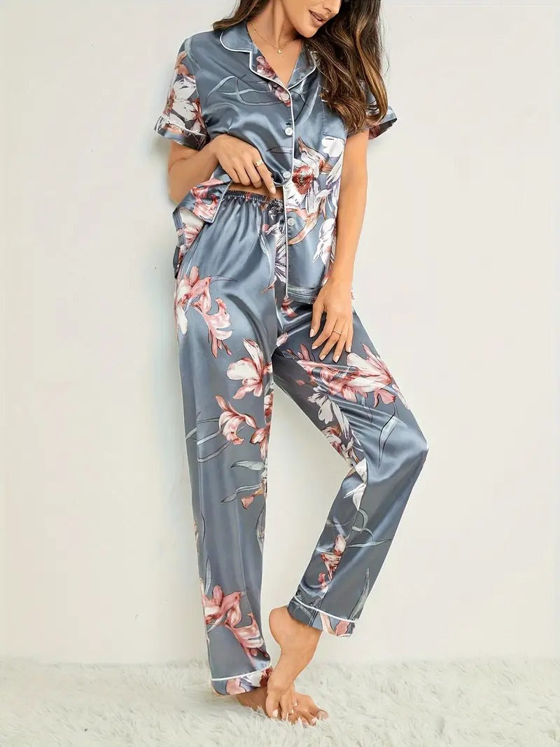 Floral Print Night Suit