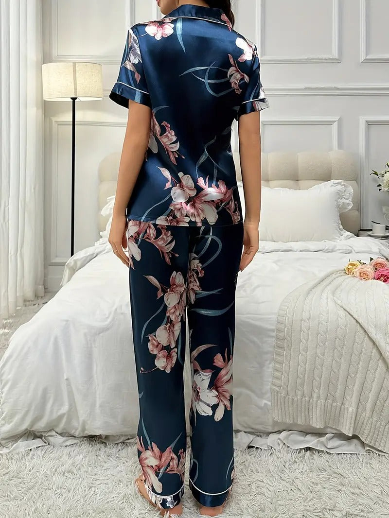 Luxurious Womens Floral Night Suit