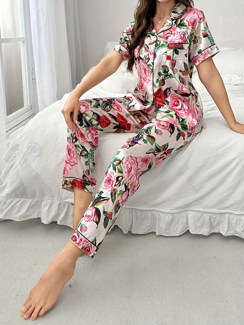 Floral Luxury Night Suit