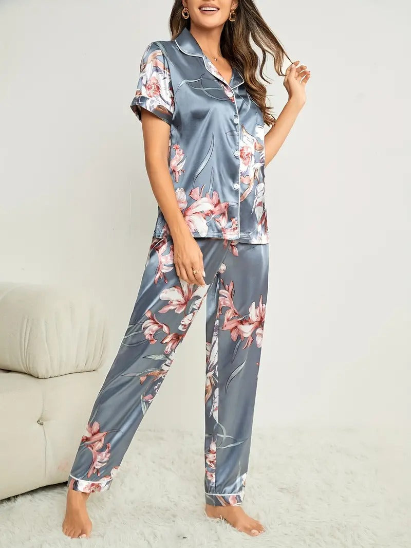 Floral Print Night Suit