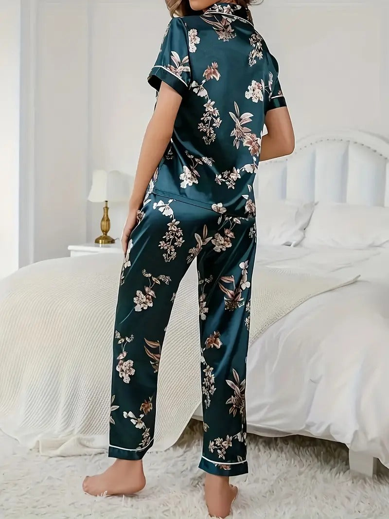 Luxurious Floral Night Suit