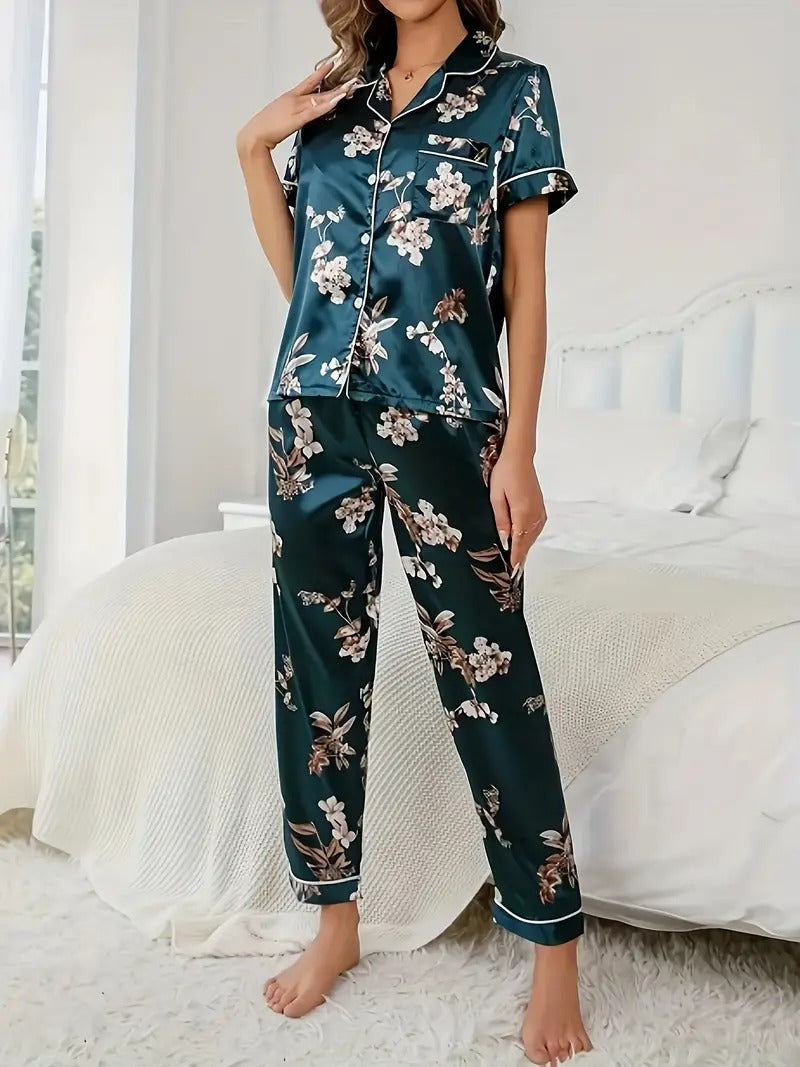 Luxurious Floral Night Suit