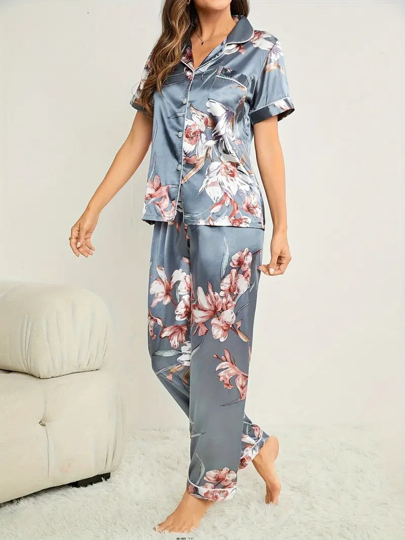 Floral Print Night Suit